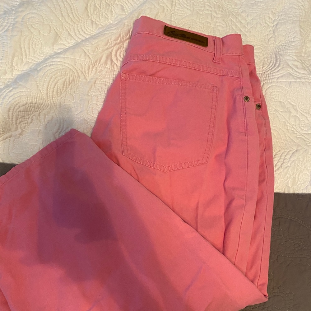 Bill Blass Denim womens Crop capri Hot pink petal pink
